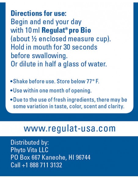 Regulat Directions for Use